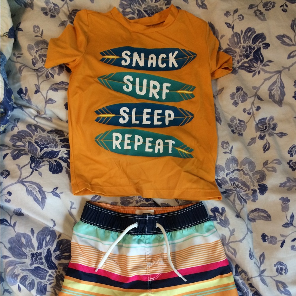 2 sets of boys bathing suit 3T